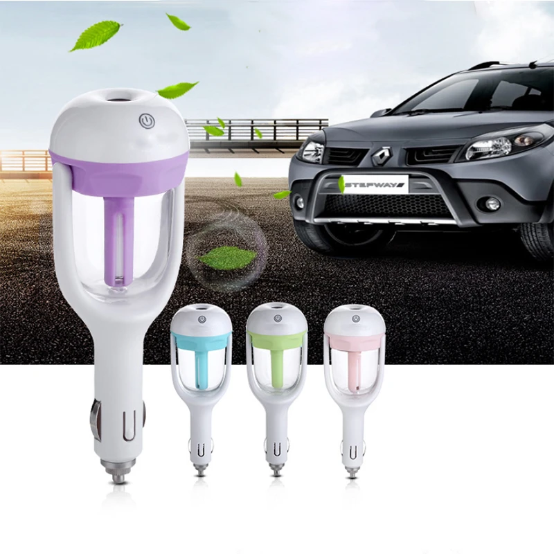 2021 New Mini 12V Car Steam Humidifier Air Purifier Aroma Diffuser Essential oil diffuser Car humidifier many Colors