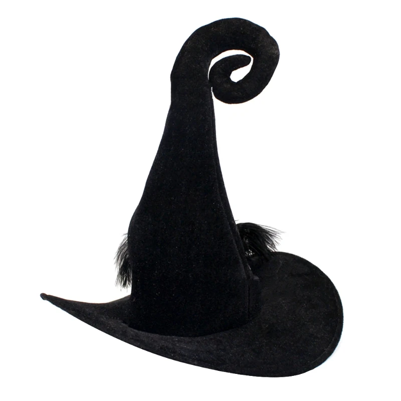 Halloween Witch Wizard Hat Party Costume Headgear Devil Cap Cosplay Props Decoration Accessories for Adult Women Men