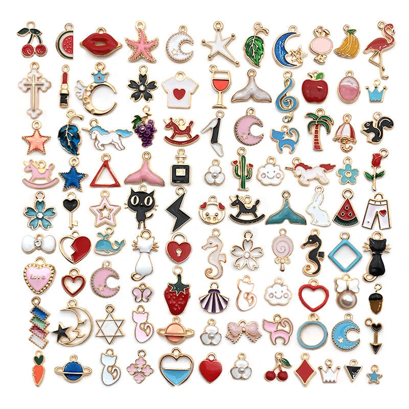 10/20Pcs Mixed Cartoon Animal Fruit Tree Enamel Charms Pendant For Jewelry Making Diy Earrings Neacklace Bracelet Accessaries