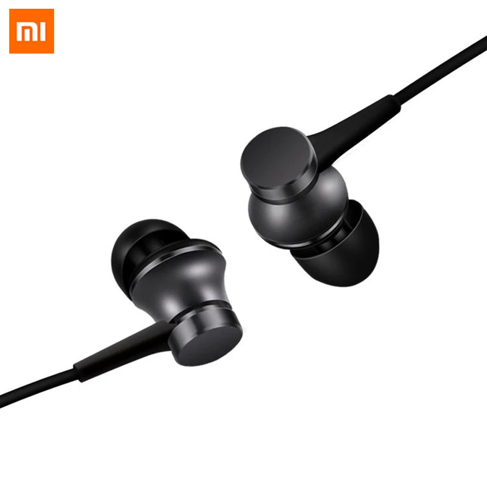 Original Xiaomi Piston Fresh Version Earphone Stereo Microphone 3.5mm In-ear Wired Control with Mic for Xiaomi Redmi Earbuds
