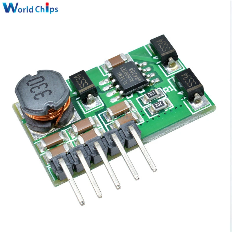 DC 3-18V to 5V/6V/9V/12V/15V/24V DC DC Step Up Boost Converter Power Supply Module Positive Negative Voltage Converter with Pin