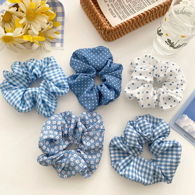 Sweet Girls Scrunchies chifffon Hair Ties Girls Ponytail Holders Rubber Band Elastic Hairband Hair Accessories