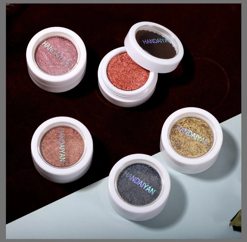 HANDAIYAN Glitter Eyeshadow Pallete Lasting Metallic Pigment Shimmer Diamond Soft Eye Cream Makeup Maquillaje Cosmetic TSLM1