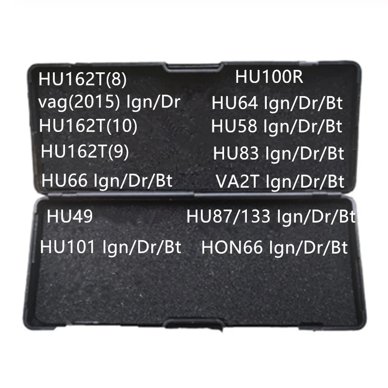 car lock repair  lishi  tool HU162T(8) vag(2015)  HU162T(10)  HU162T(9) HU66 HU49 HU101 HU100R HU64 HU58 HU83 VA2T HU87 HON66