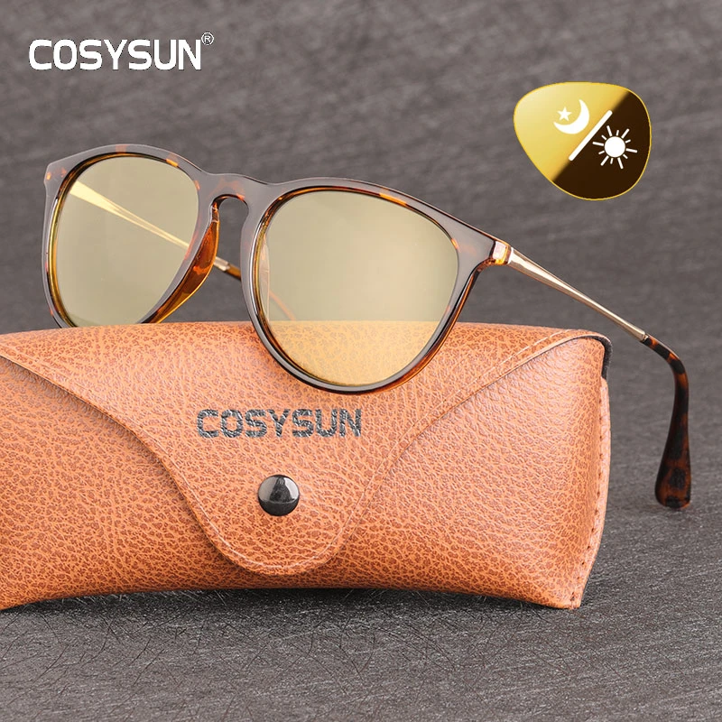 2021 Luxury  Women Photochromic Sunglasses Female Day Night vision Polarized Women Glasses female Shade Smart Oculos de sol