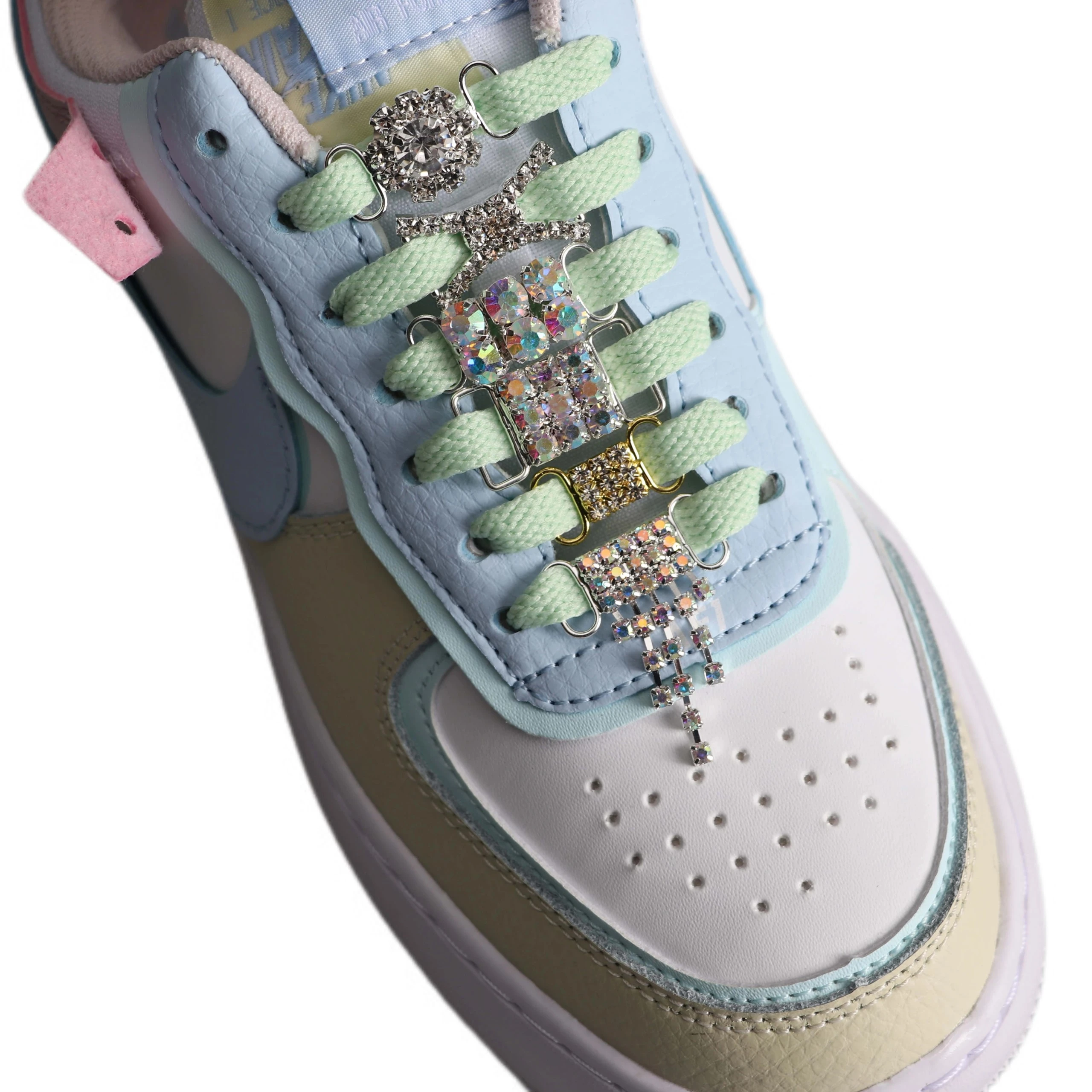 2pcs / Pair Shoelaces Buckle Shoelace Metal Buckle Shoelaces Accessories Metal Lace Lock DIY Sneaker Kits AF1  Shoe Decorations