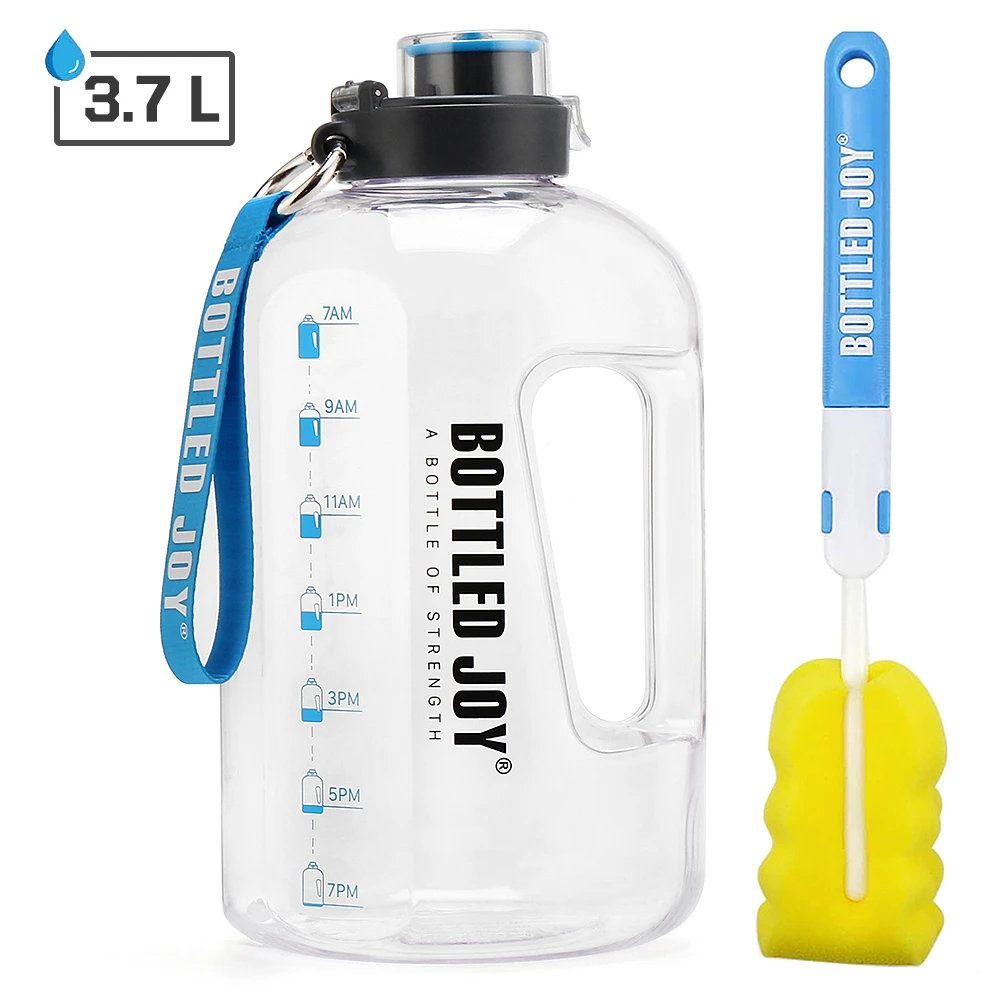 3.7L 2.5L 1.5L Clear Big Gallon of Drinking Water Bottles Plastic Large Capacity Kettle For GYM Fitness Tourism BPA FREE Sports