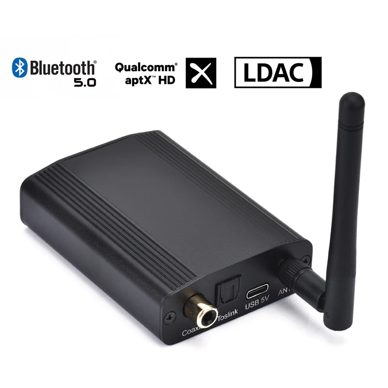 CSR8675 Bluetooth 5.0 24Bit/96K Aptx Aptx-HD LDAC Receiver Digital Audio Hifi Coaxial Optical SPDIF Wireless Adapter