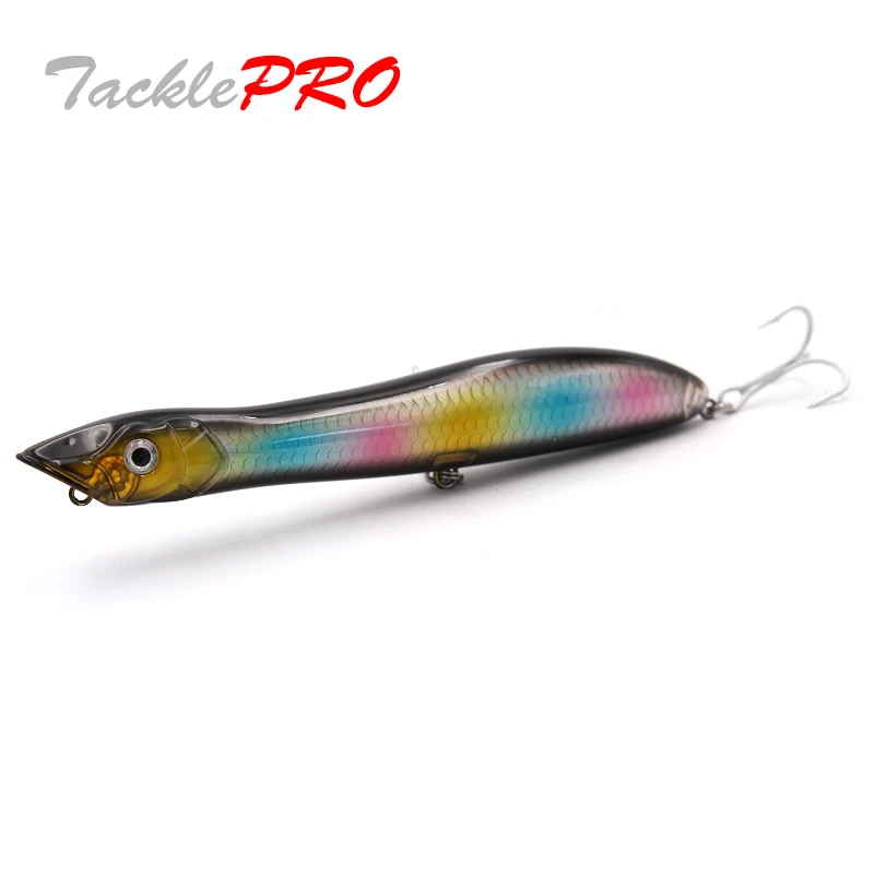 TacklePRO PO09 Popper Topwater 1PC 135MM 26G Wobbler Snake Head Fishing lure Floating Sea Bass Pike Bait With Mustad Hooks