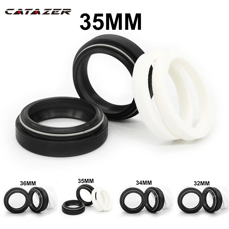 Catazer 30/32/34/35/36mm Oil Seals Bike Bicycle Front Fork Dust Seal For Fox  Fork
