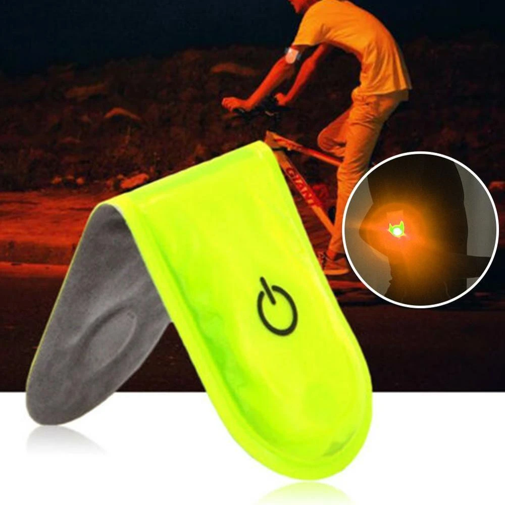 Outdoor Sports LED Safety Light Reflective Magnetic Clip on Strobe Running Walking Bike Cycling Warning Reflector Warning Clip