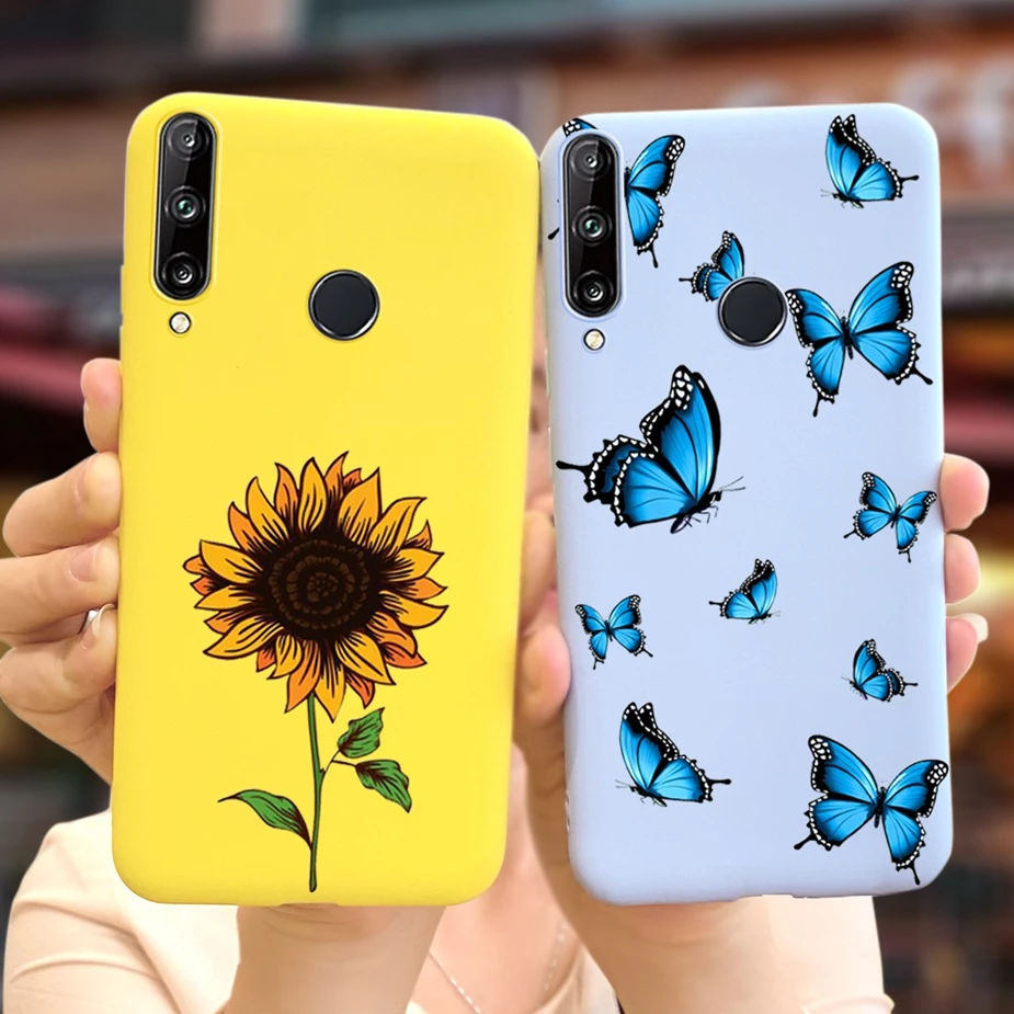 For Huawei P40 Lite E Case Silicone Soft TPU Fashion Sunflower Cover For Huawei P 40 LiteE P40Lite E Phone Cases Bumper 6.39inch