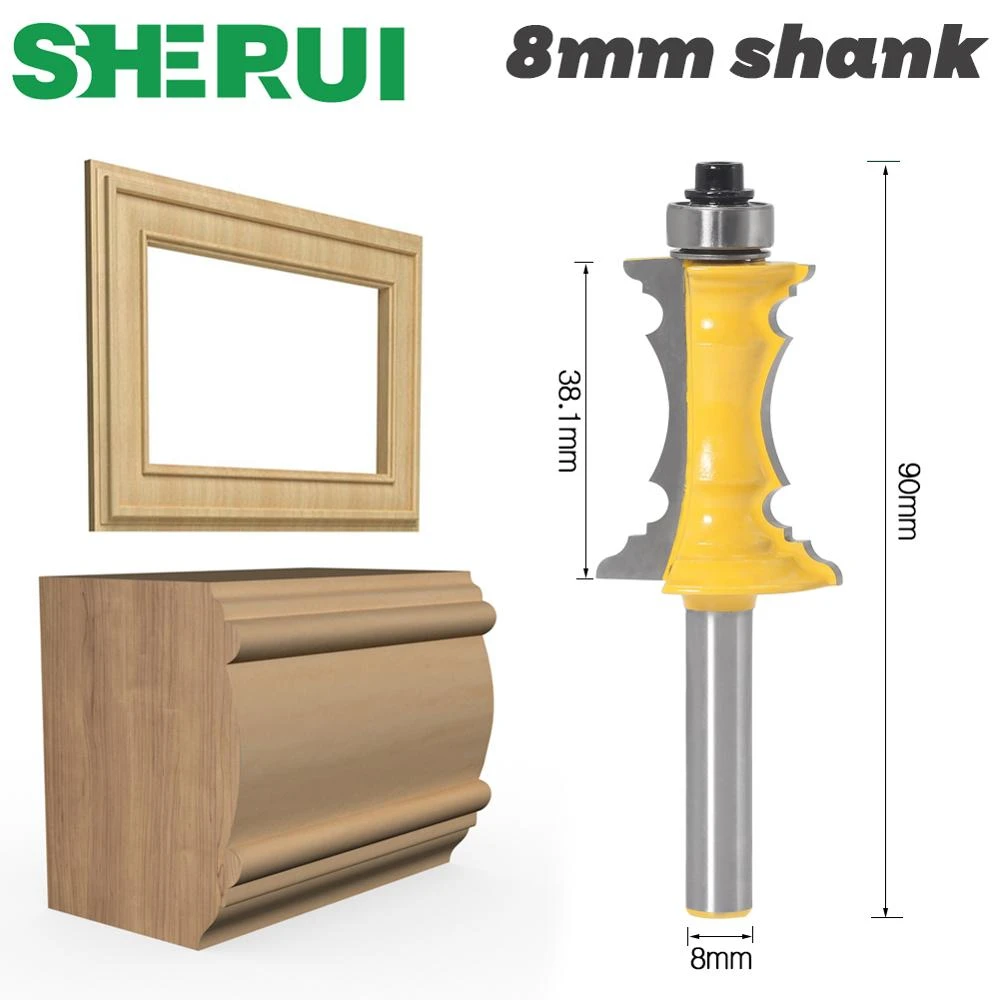 SHERUI 1pc 8mm Shank 1-1/2