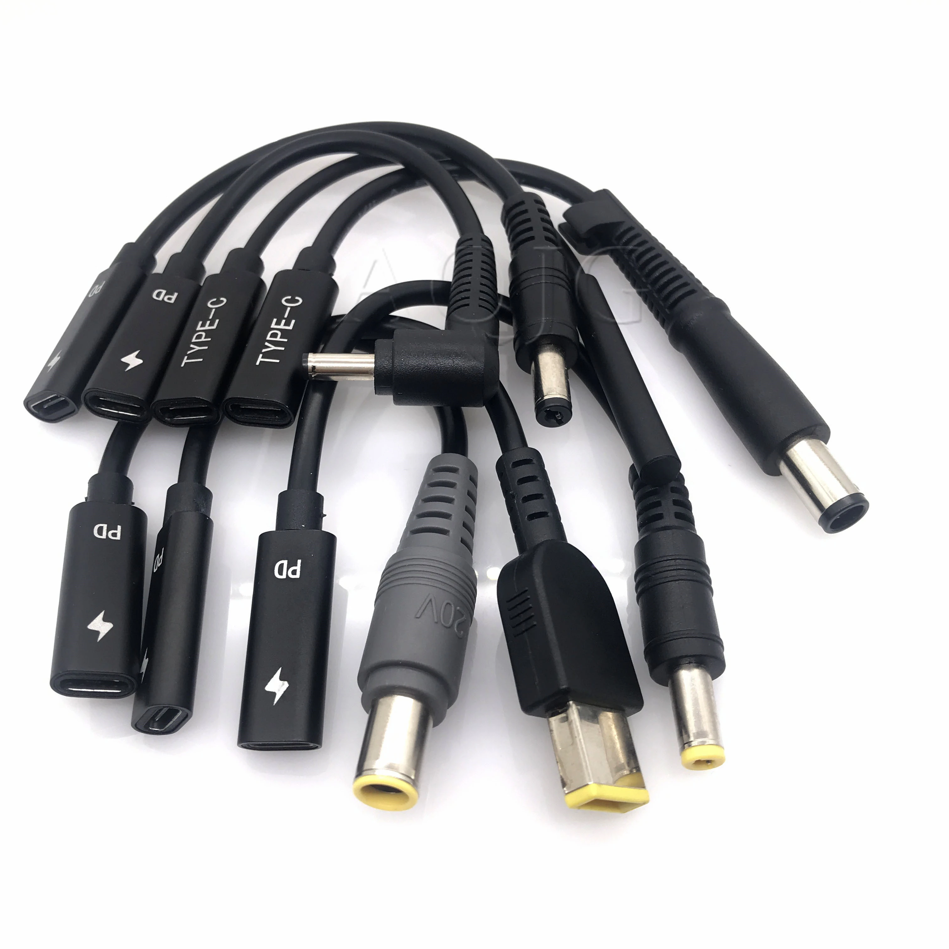 USB 3.1 Type C Female to DC 4.5*3.0 7.4*5.0 Square 4.0*1.7 5.5 mm Male PD Power Charger Adapter Connector Cable for Asus Acer Hp