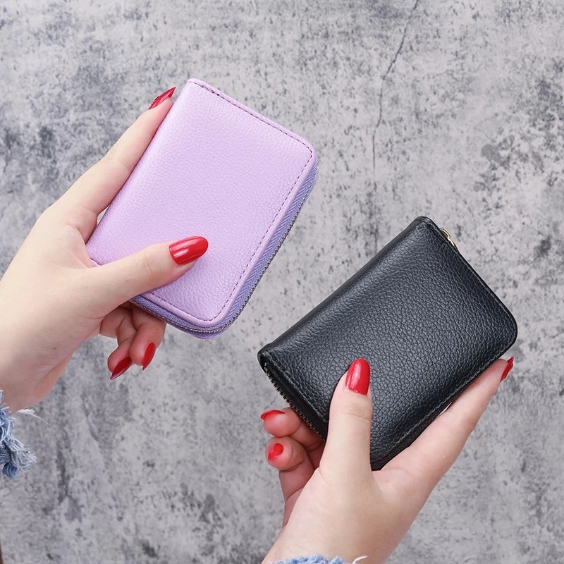 PU Leather Women Wallet ID Credit Card Holder Wallets Female Small Coin Purse Women Money Bag Mini Wallet  Card Bag for Ladies
