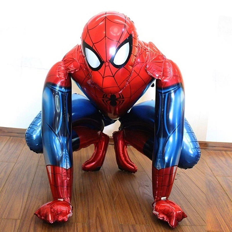 Big 3D Foil Spiderman Balloons Iron Man Birthday Party Decoration Cartoon Children's Toy Baby Shower Balloon Air Globos Supplies