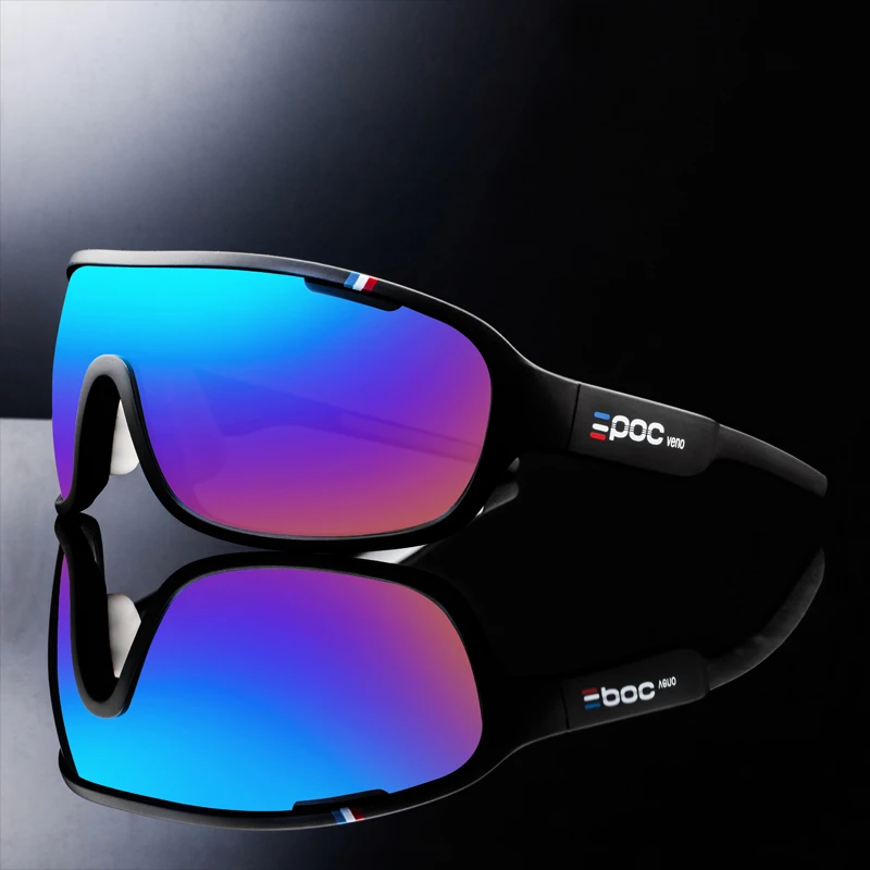 France Special 4 Lenses Bike Sport Sunglasses MTB Eyewear Men Women Cycling Glasses
