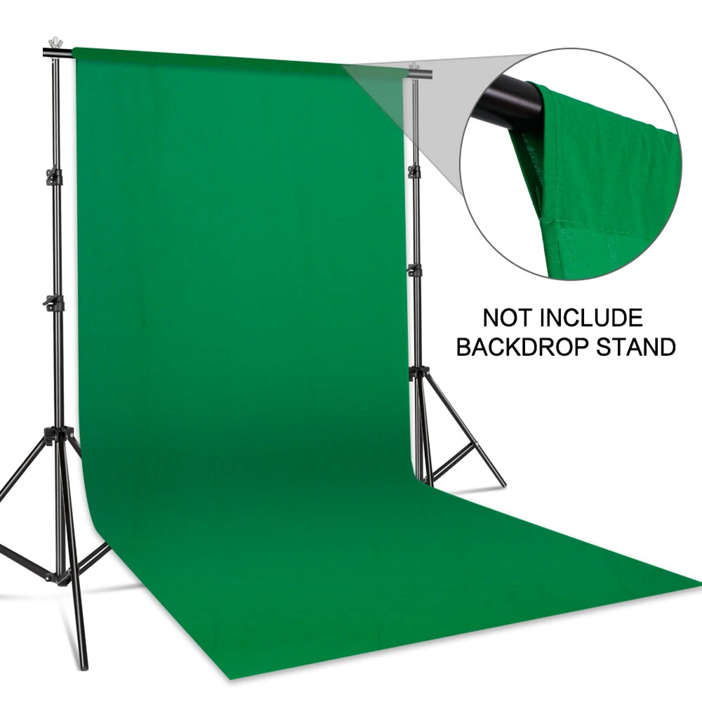 3X2/3/4/6M Photography Muslin Backdrops Cotton Photo Studio Backdrop Green Screen Chromakey Photo Shoot Background 6 Colors