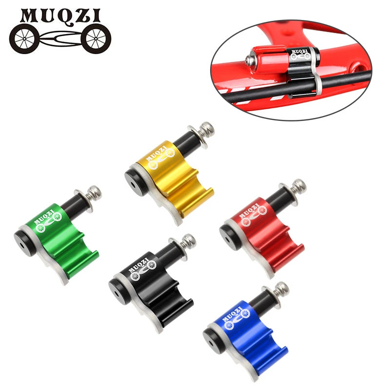 MUQZI 5PCS Bike Cable Housing Guide Brake Shifter Line Adapter Hydraulic Brake Hose Buckle MTB Frame Cable Conversion Clamp