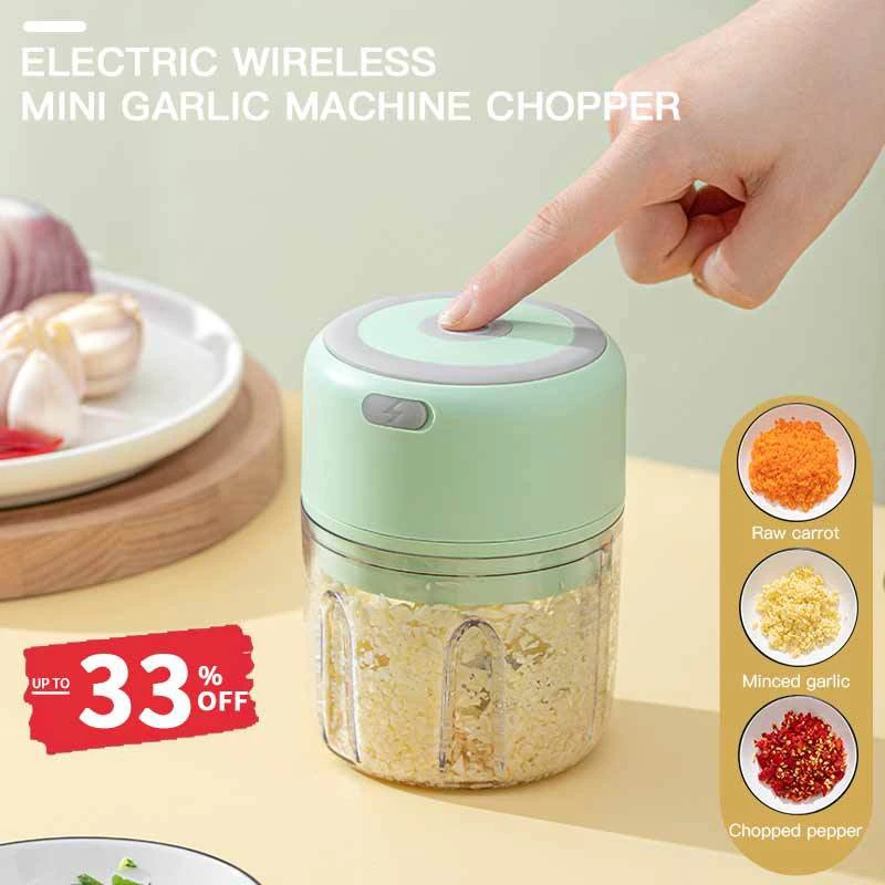 Electric Garlic Wireless Mini Garlic Machine Chopper USB Charging For Crushed Garlic Crushed Ginger Crushed Fresh Chili