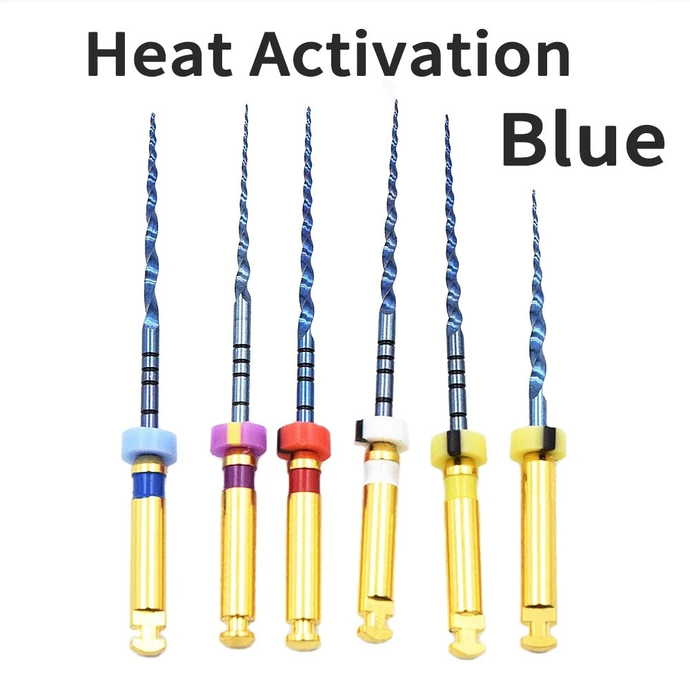 Dental instrument  heat activation blue files endo file engine use rotary files endondontic root canal NITI dentist tool