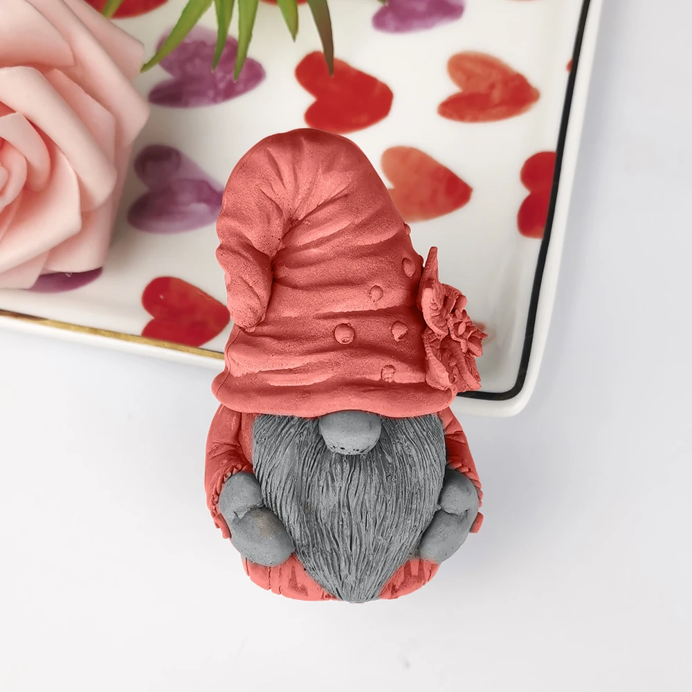 DW0227 PRZY  3D Magician Old man in a hat Soap Molds Mould Silicone Wedding Birthday Candle Mold Clay Resin Moulds
