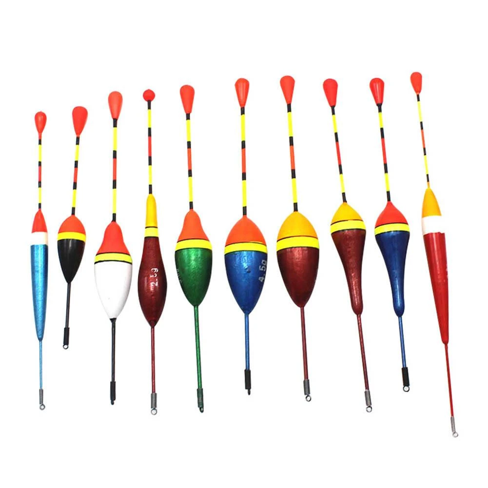 10Pcs/Lot Fishing Floats Set Buoy Fishing Light Stick Floats Fluctuate Size Color Float Buoy for Fishing Accessories