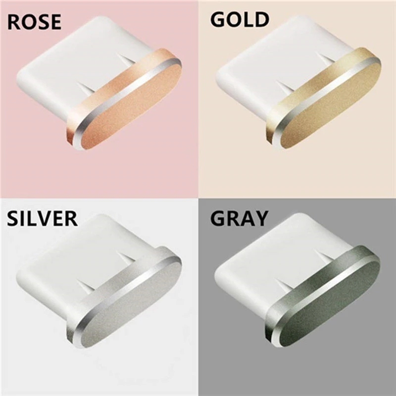 Aluminum Anti TYPE C Dust Plug USB C Charging Port Earphone Jack For Samsung Galaxy Note 8 S9 S10 pixel 3 2 Dust Plug Kit free