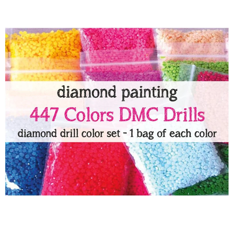 Wholesale Diamond Round&Square 447colors for diamonds painting embroidery Kit Drill Diamond Color Set Sales bags/kg