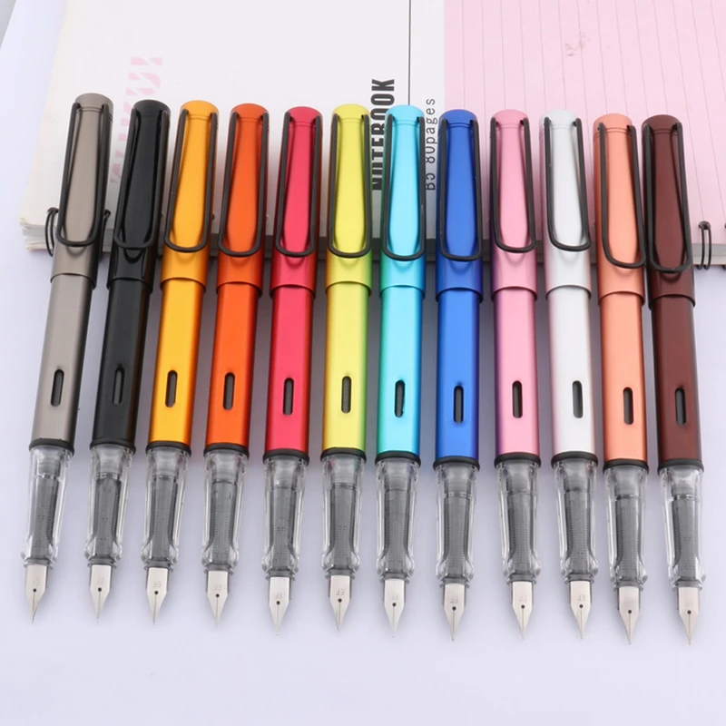 High quality 330 Metal Fountain Pen fashion Transparent color EF 0.38mm Nib ink pens Business Office school supplies new