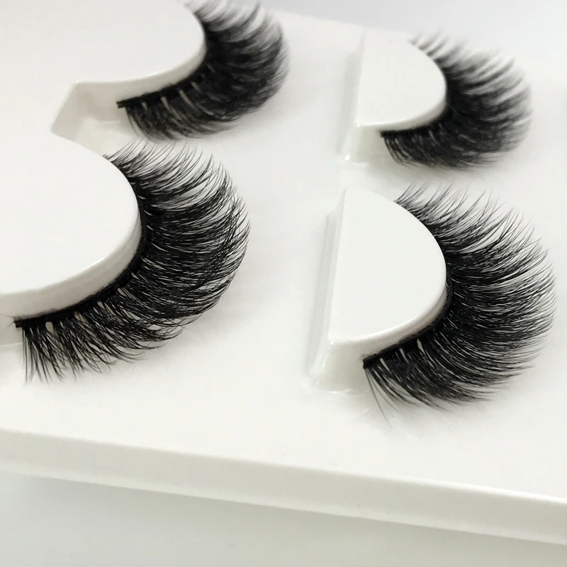 3 Pairs natural false eyelashes thick makeup real 3d mink lashes soft eyelash extension fake eye lashes long mink eyelashes 3d