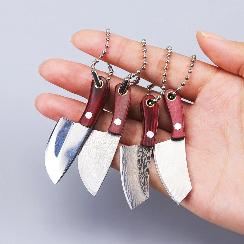Portable Creative Stainless Steel Small Kitchen Knife Camping Mini Peeler Keychain Pocket EDC Knife Home Kitchen EDC Accessory