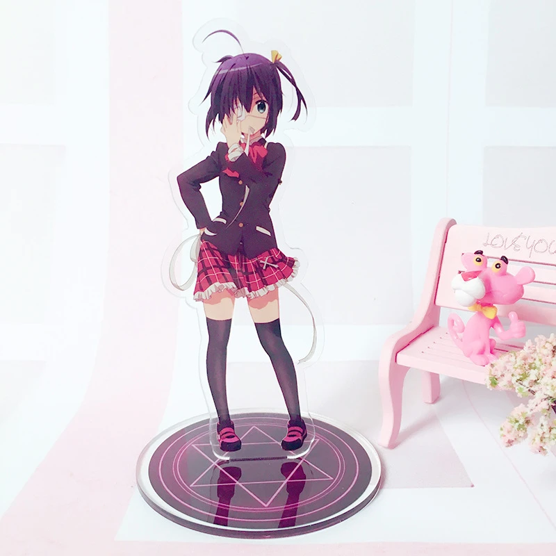 Love Chunibyo & Other Delusions Anime Figure Acrylic Stand Model Toy Takanashi Rikka Figure Decoration Cosplay Action Figure DIY
