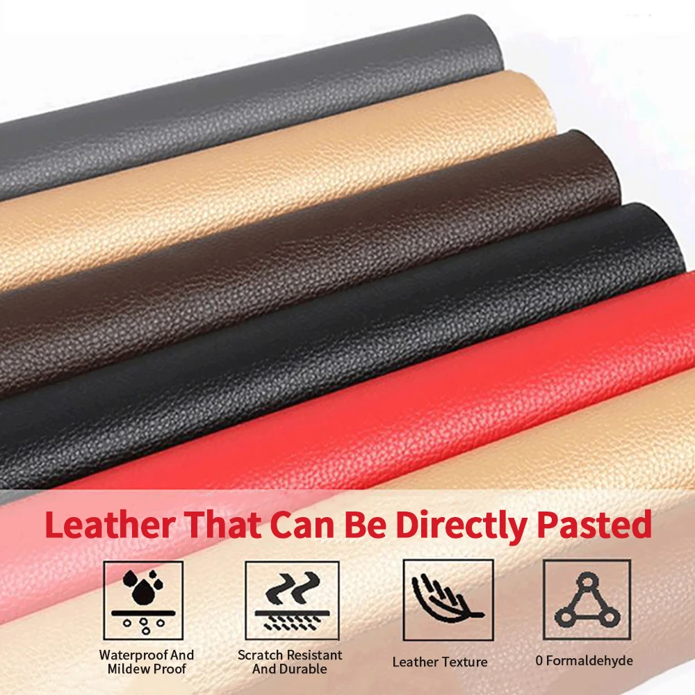 20*30cm Self Adhesive Car Leather Repair Patch Stick-on No Ironing Sticker Car Auto Seat Leather Sofa Clothing Repair Patch Tool