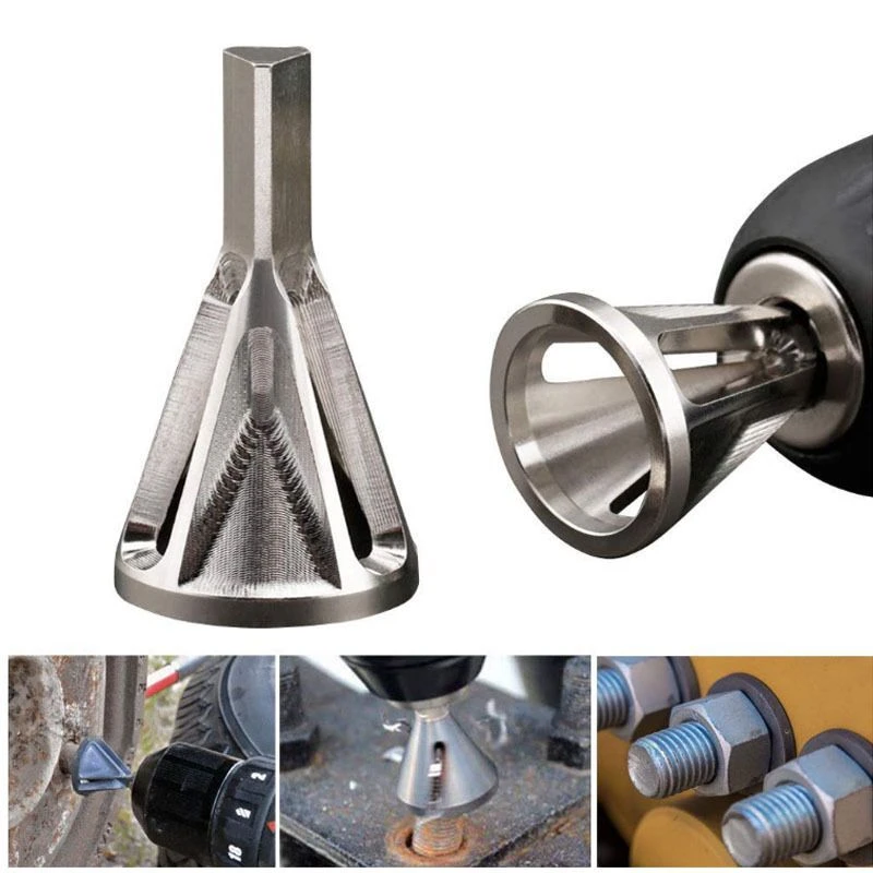 Woodworking Deburring External Chamfer Tool Stainless Steel Remove Burr Tools for Metal Drilling BIT