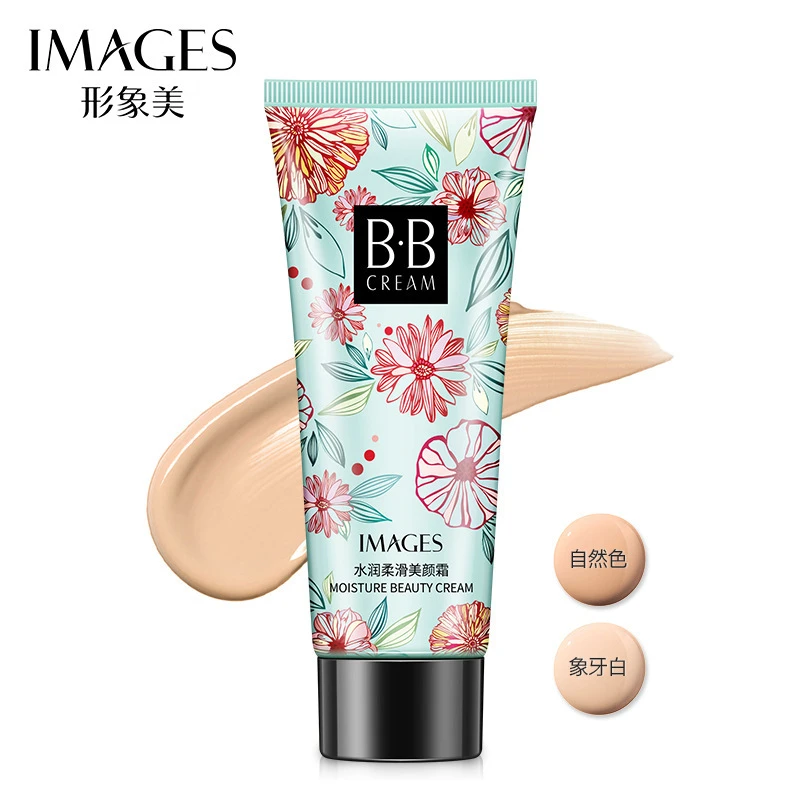 Images Natural BB Cream Moisturizing Whitening Easy to Wear Concealer Foundation Base Makeup Bare Face Cosmetics