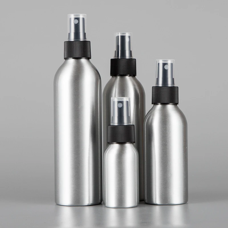 30/50/100ML Aluminum Spray Bottle Refillable Perfume Portable Empty Container Travel Cosmetic Sprayer Atomizer Silver