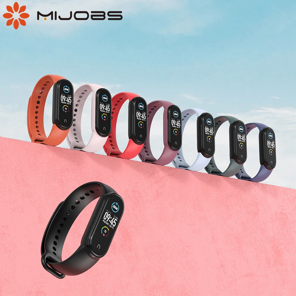 Mi Band 5 6 Strap Silicone Wristband For Xiaomi Mi Band 5 NFC Global Bracelet Wrist Strap For Miband 6 Band For Amazfit Band 5