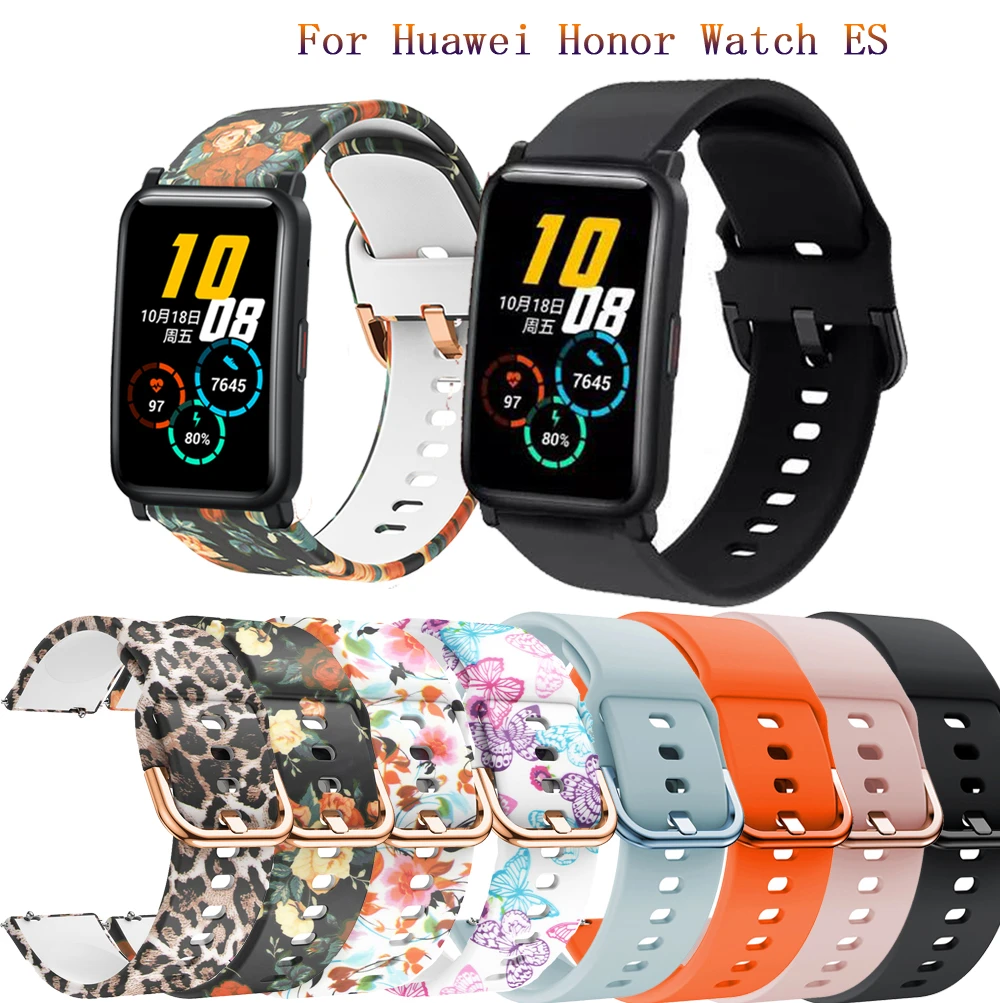 Sport Silicone Watch Strap For Huawei Honor Watch ES Smart Watch For Xiaomi amazfit gts 2 WristStrap Galaxy Active 2 Band Correa