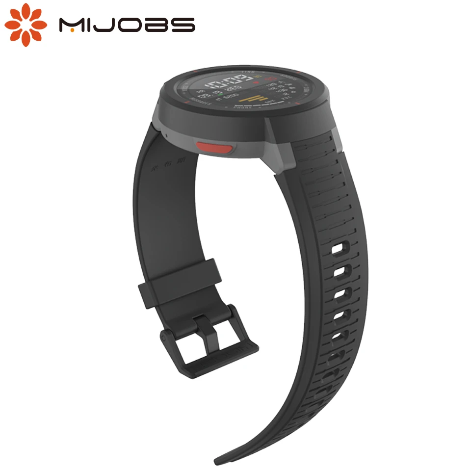 Mijobs Silicone Strap For Xiaomi Huami Amazfit Verge Smart Watch Soft Silicone Bracelet Replacement Wristbands