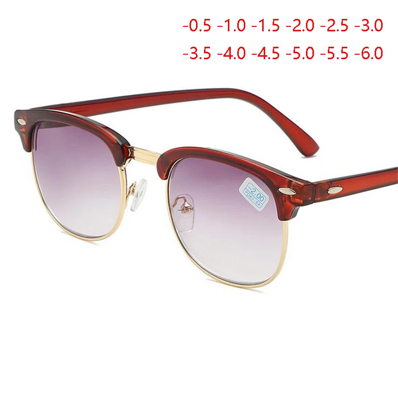 Prescription Sunglasses With Diopter SPH -0.5 -1.0 TO -5.5 -6.0 Men Women Fashion Myopia Spectacles Nearsighted 9588
