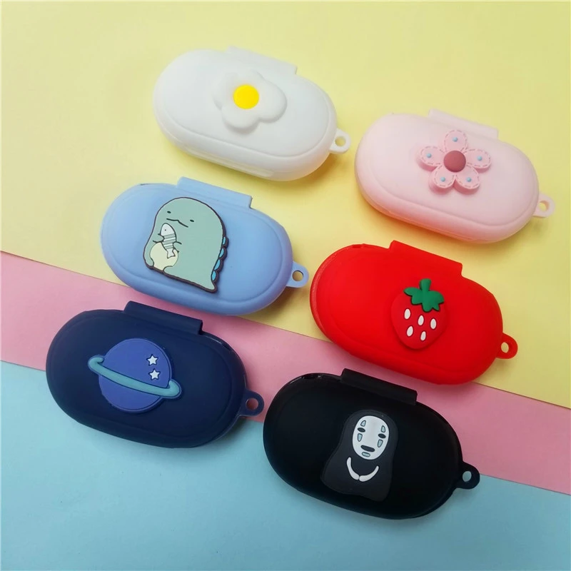 For Samsung Galaxy Buds Plus Clamshell Opening Anti-shock Flexible Silicone Full Protective Cover Case for Galaxy Buds