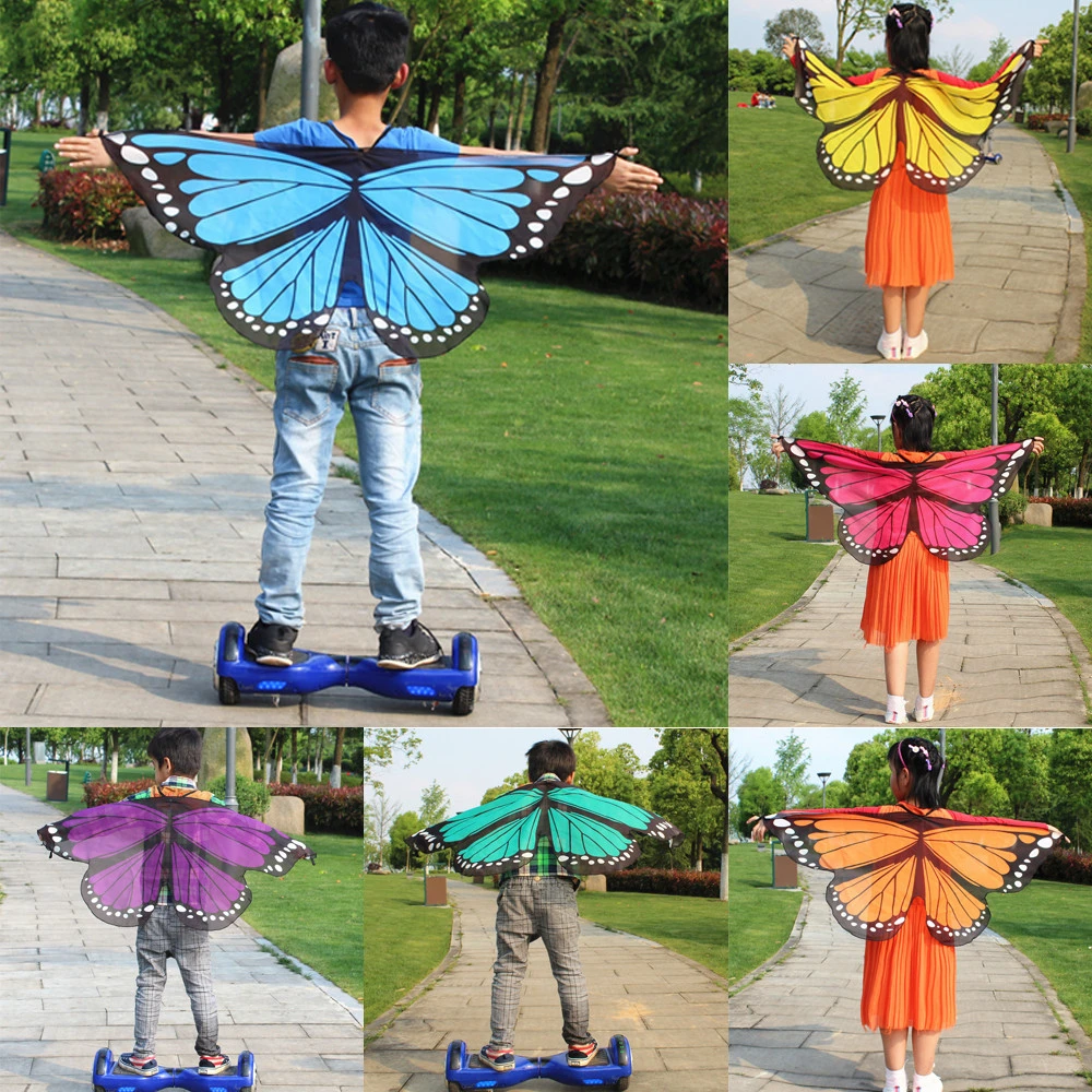 Creative New Brand Girls Boys Kids Fairy Wings Butterfly Fancy Dress Up Costume Party Pretend Play Fashion Butterfly Wings