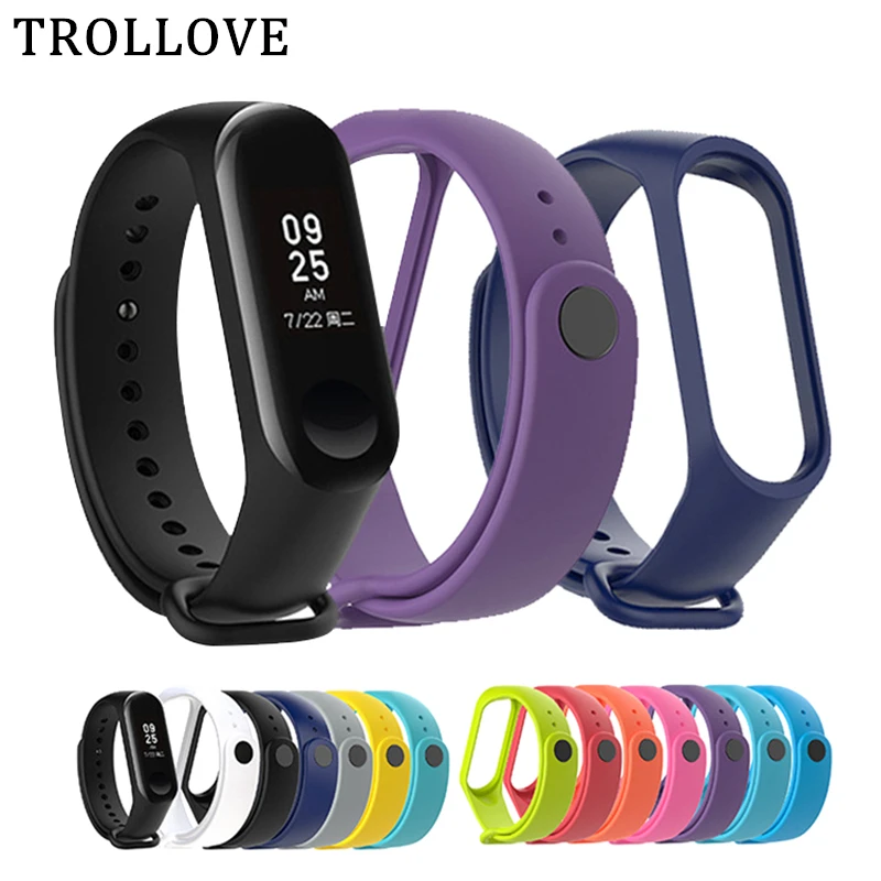 Wrist Strap For xiaomi Mi Band 5 3 4 Accessories Bracelet Silicone Strap For Mi Band 4 Miband 2 Wristband Replacement Watch Band