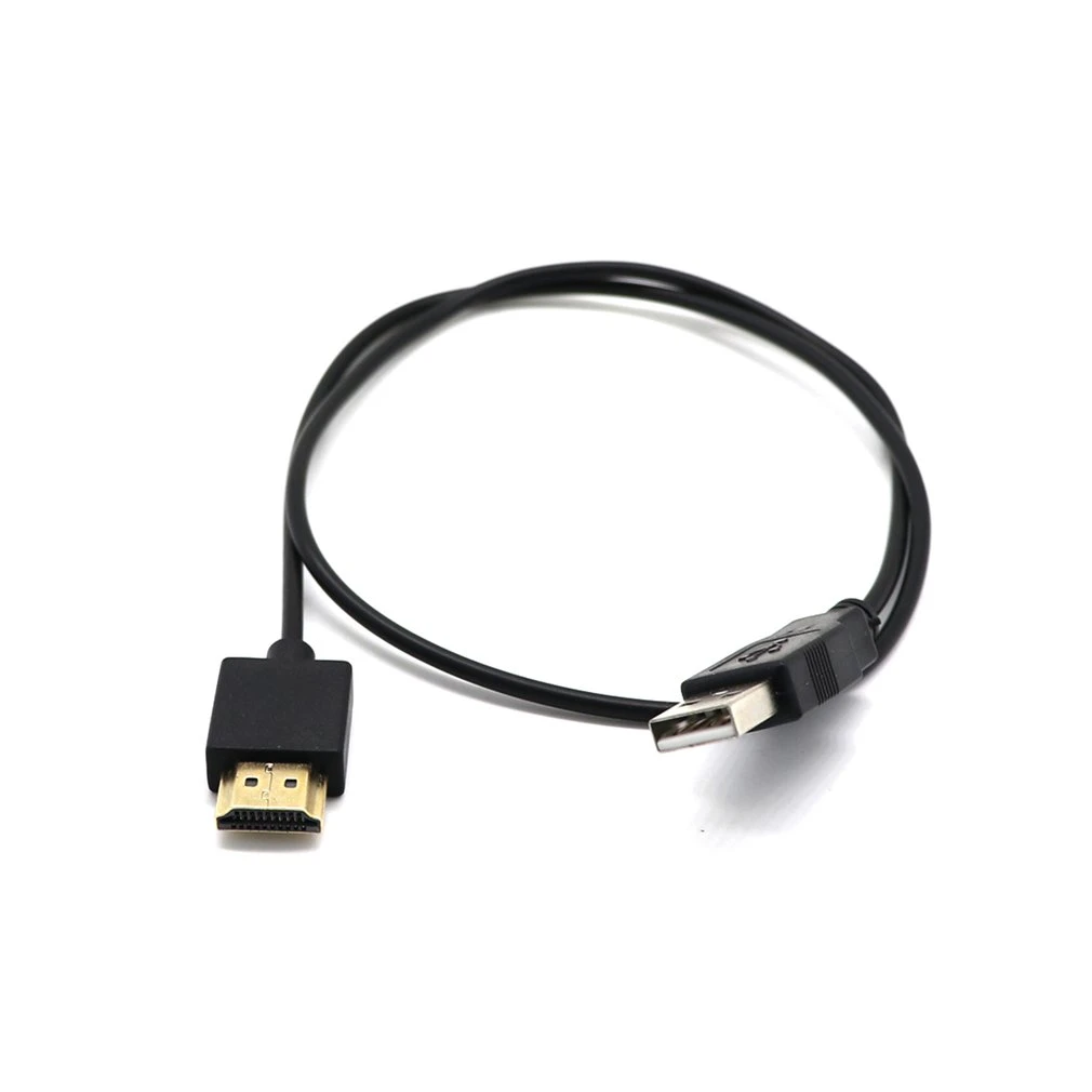 Smart Device Laptop Power Cable HDMI-compatible Cable Male-Famel HDMI-compatible to USB Power Cable USB to HDMI-compatible Cable