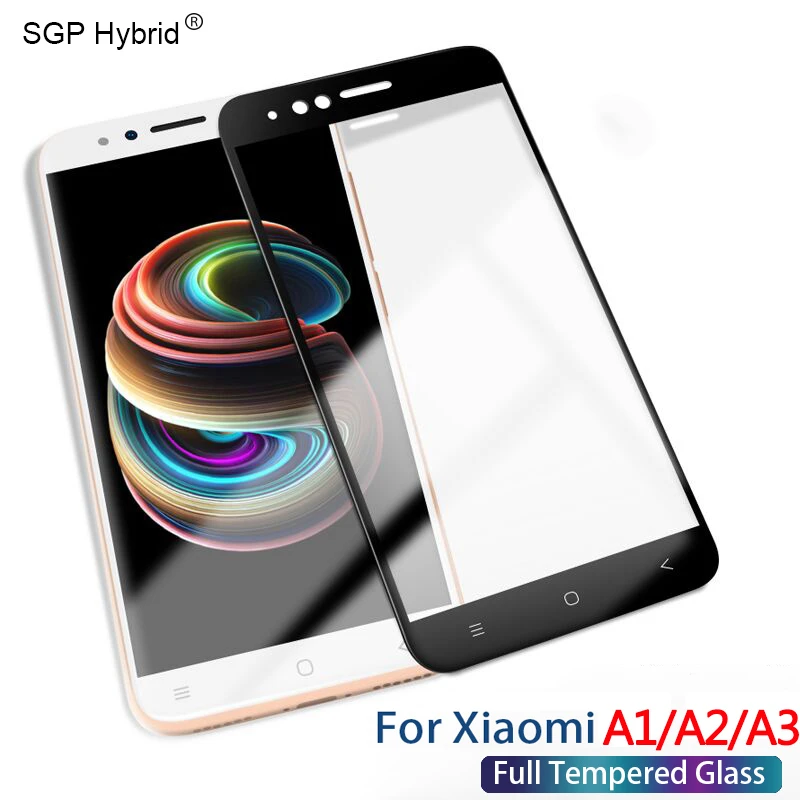 Full cover tempered glass for xiaomi Mi A1 A2 A3 screen protector for MiA1 MiA2 MiA3 5X 6X 1A 2A 3A protective glass film