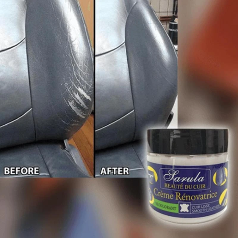 Leather Repair Cream Seat Renovation Paste Color Paste and Repair Cream to Faded Scratched Leather All-Purpose Leather Repair