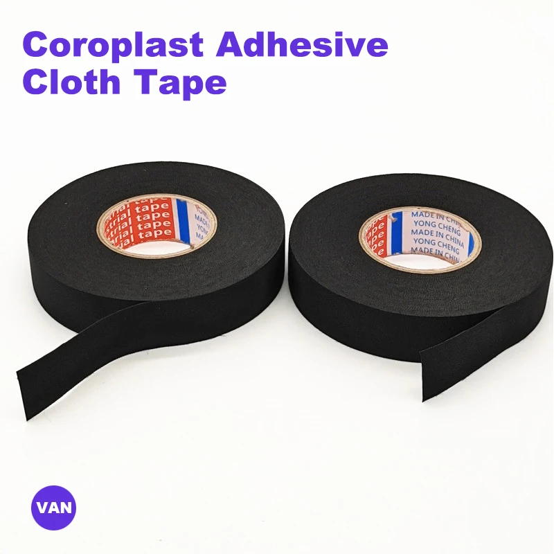 15 Meter New Tesa Heat-resistant Flame Retardant Tape Coroplast Adhesive Cloth Tape For Car Cable Harness Wiring Loom Protection