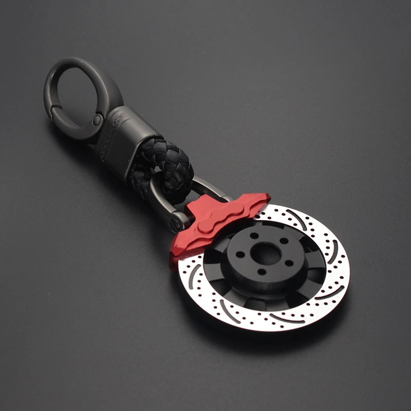 Car Keychain MOTO Key Ring For Keys Metal Wheel Brake Disc Key Ring Holder Auto Keyrings Motorcycle Key Chain For Car Pendant