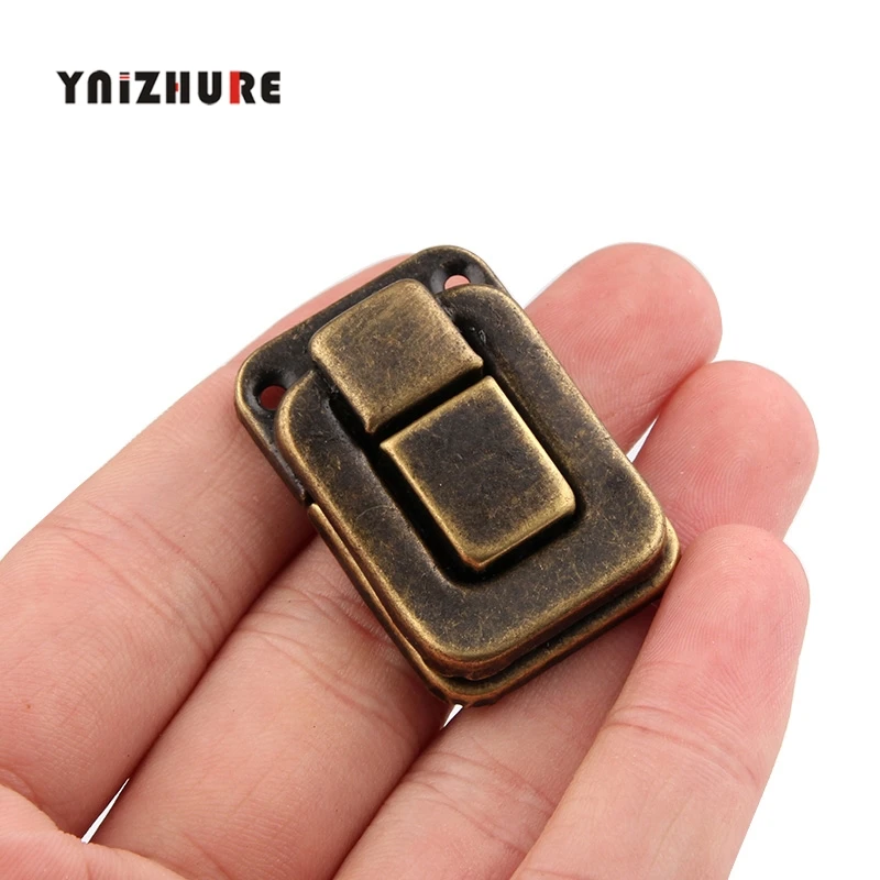 4PCS 27*40MM Suitcase Latches Antique Wooden Box Buckle Metal Buckle Bronze Trumpet Taiping Box Clasp Buckle